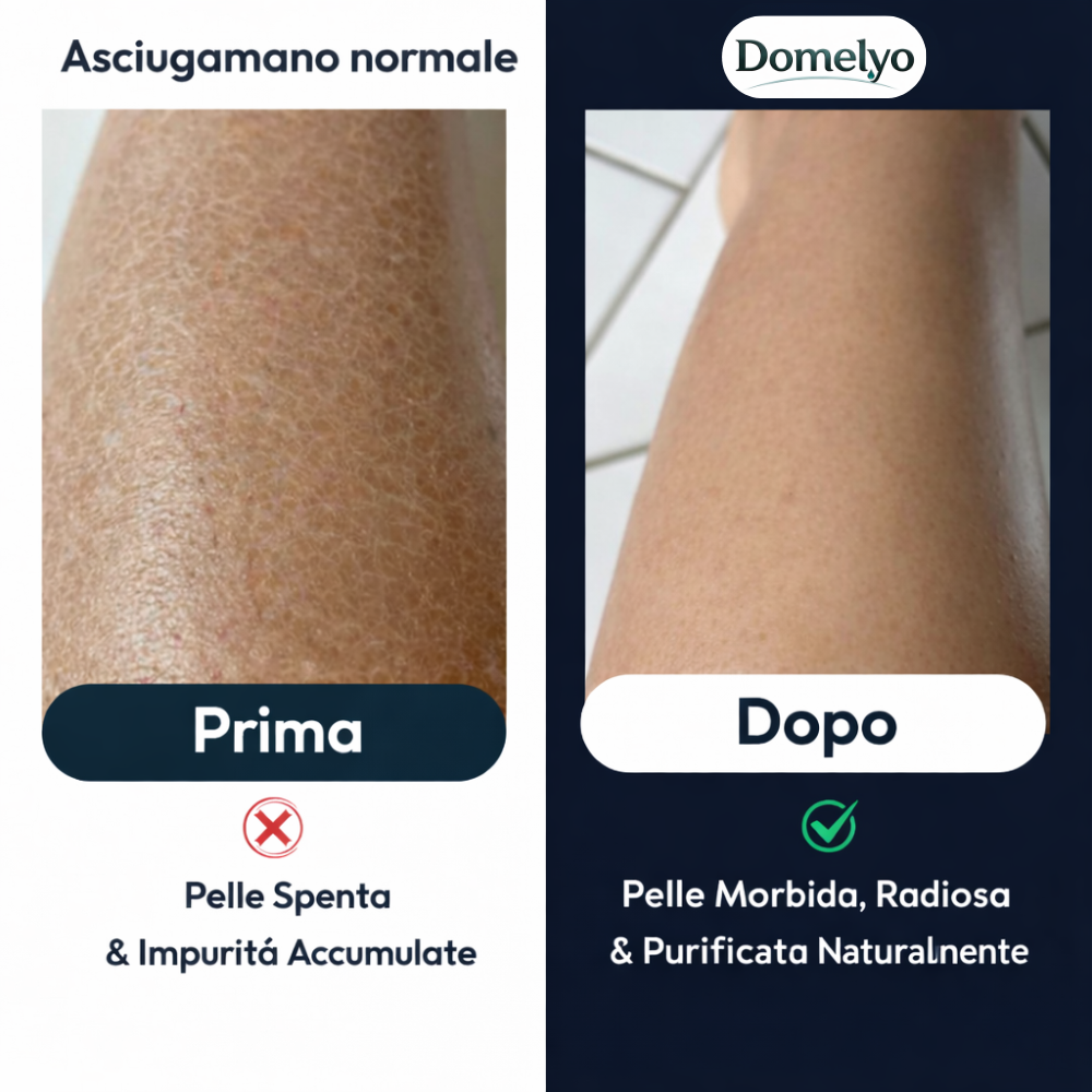 Ascugamano doccia esfoliante｜Domelyo®